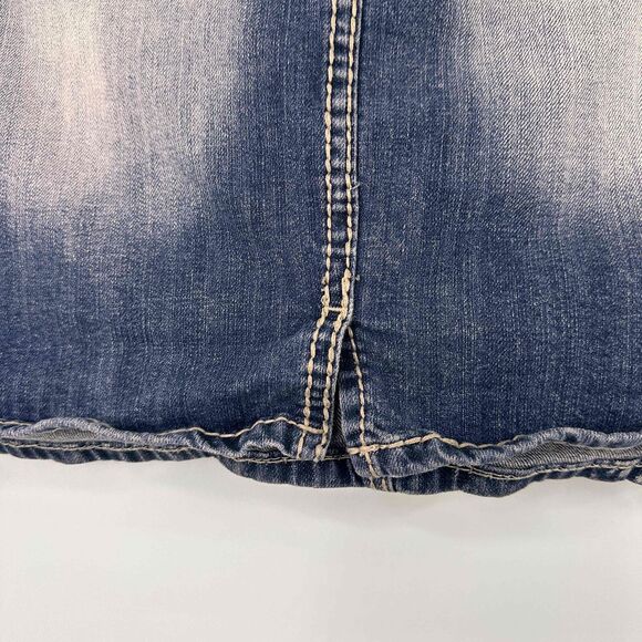 Vigoss Blue Faded Fit Denim Skirt Size 29 / 7 - Picture 7 of 7